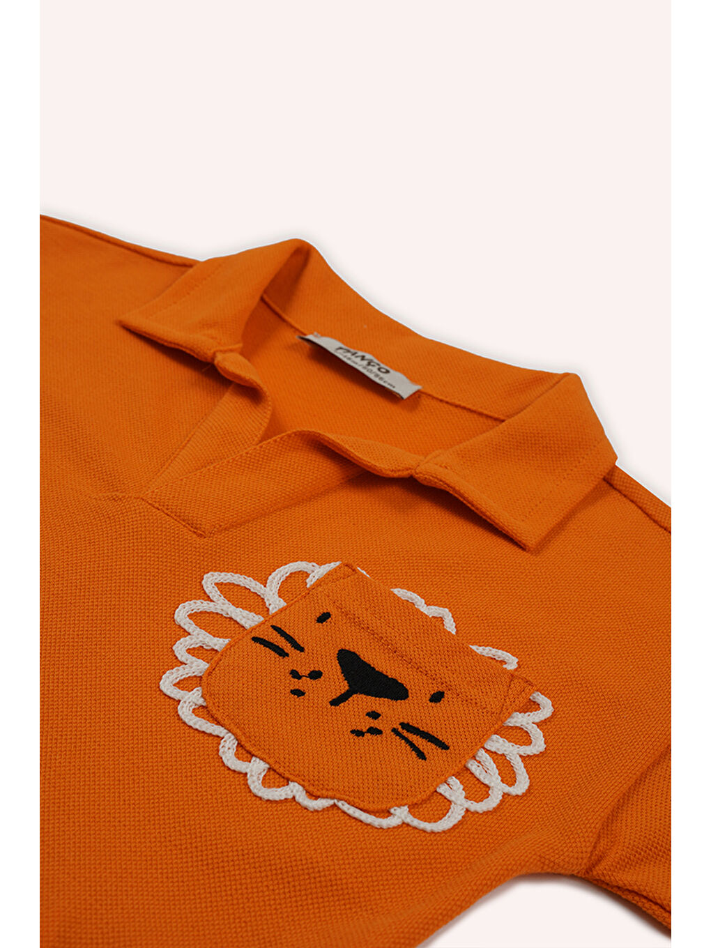 Turuncu Erkek Bebek Oranj Polo Yaka Tişört-2