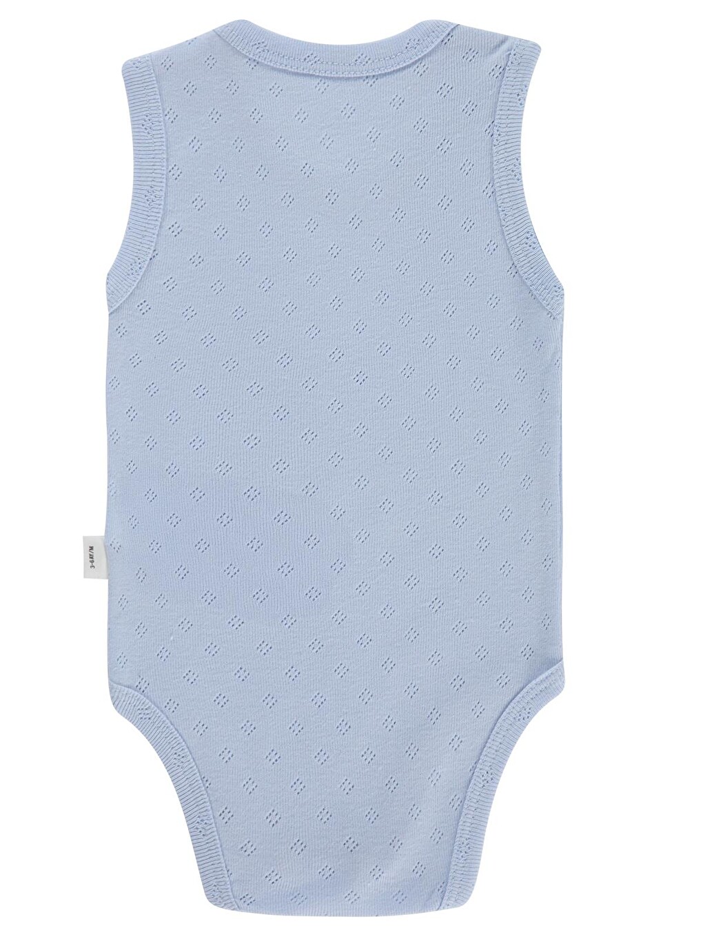 Baby Jakarlı 3-36 Ay Çıtçıtlı Badi - Mavi-2