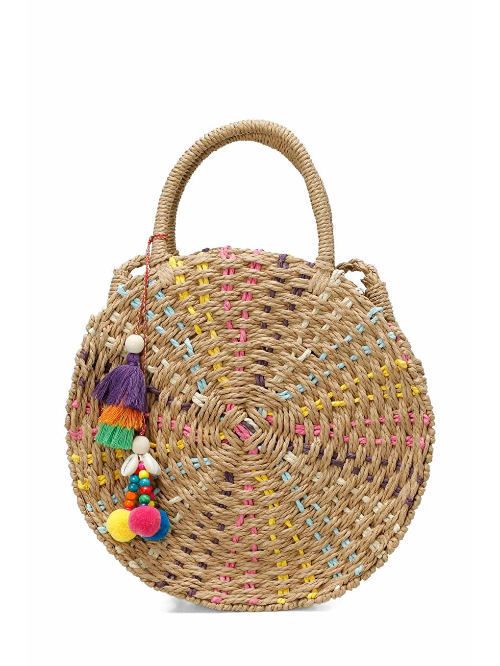 Bej HASIR ALACATI EL 5FX EKRU MULTI Kadın El Çantası