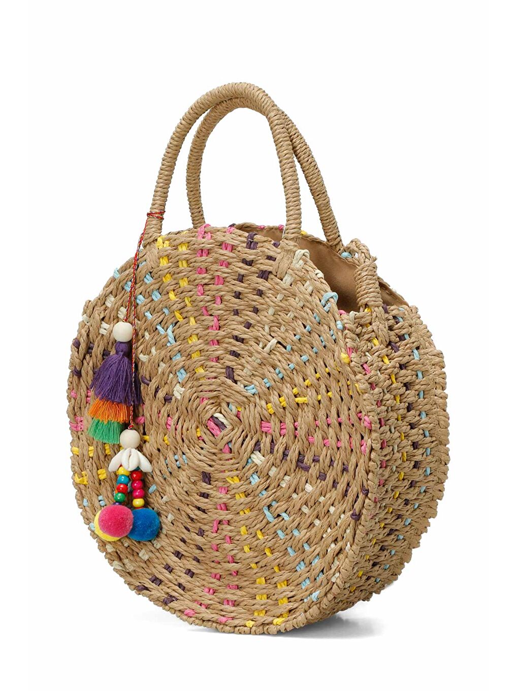 Bej HASIR ALACATI EL 5FX EKRU MULTI Kadın El Çantası-1