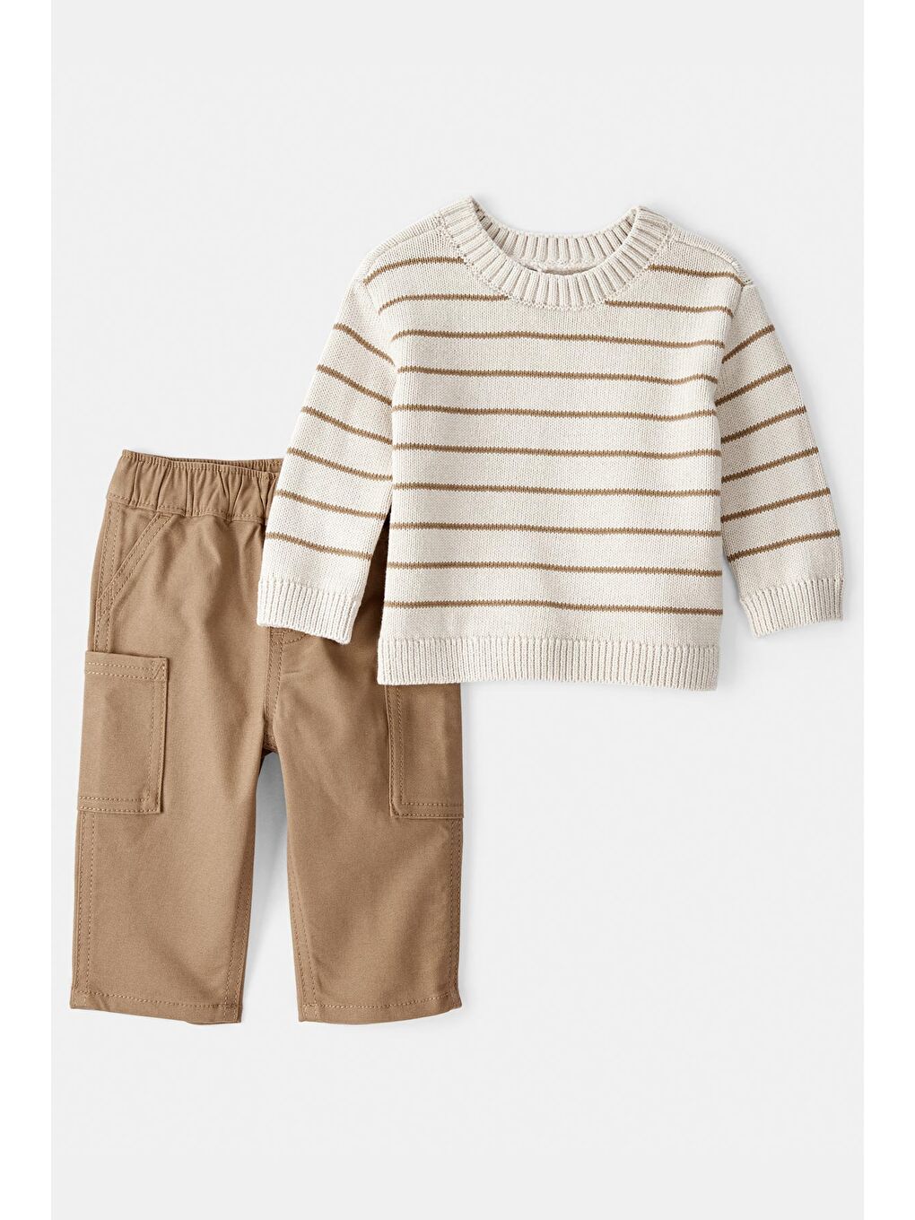 Erkek Bebek Ekru 2Li Set