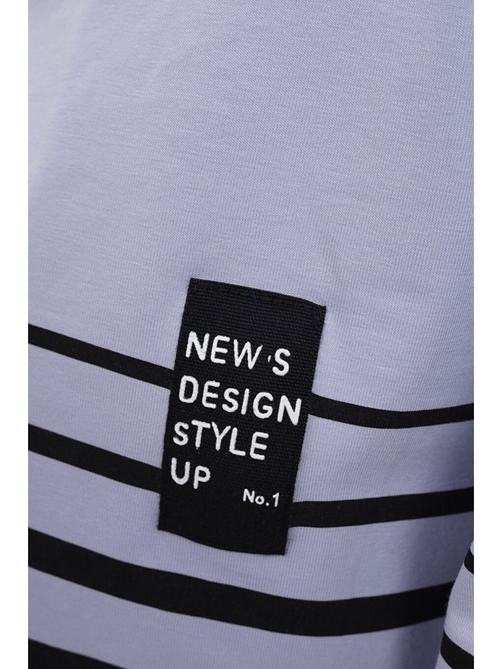 Lila Kız Çocuk Baskılı Tişört-1