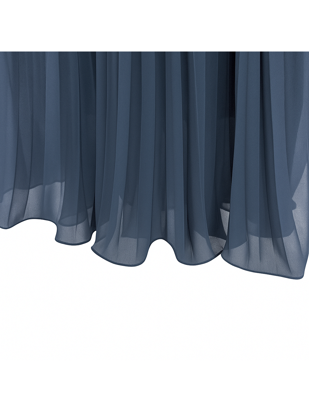 Kadın Siyah Piliseli Şifon Etek-1