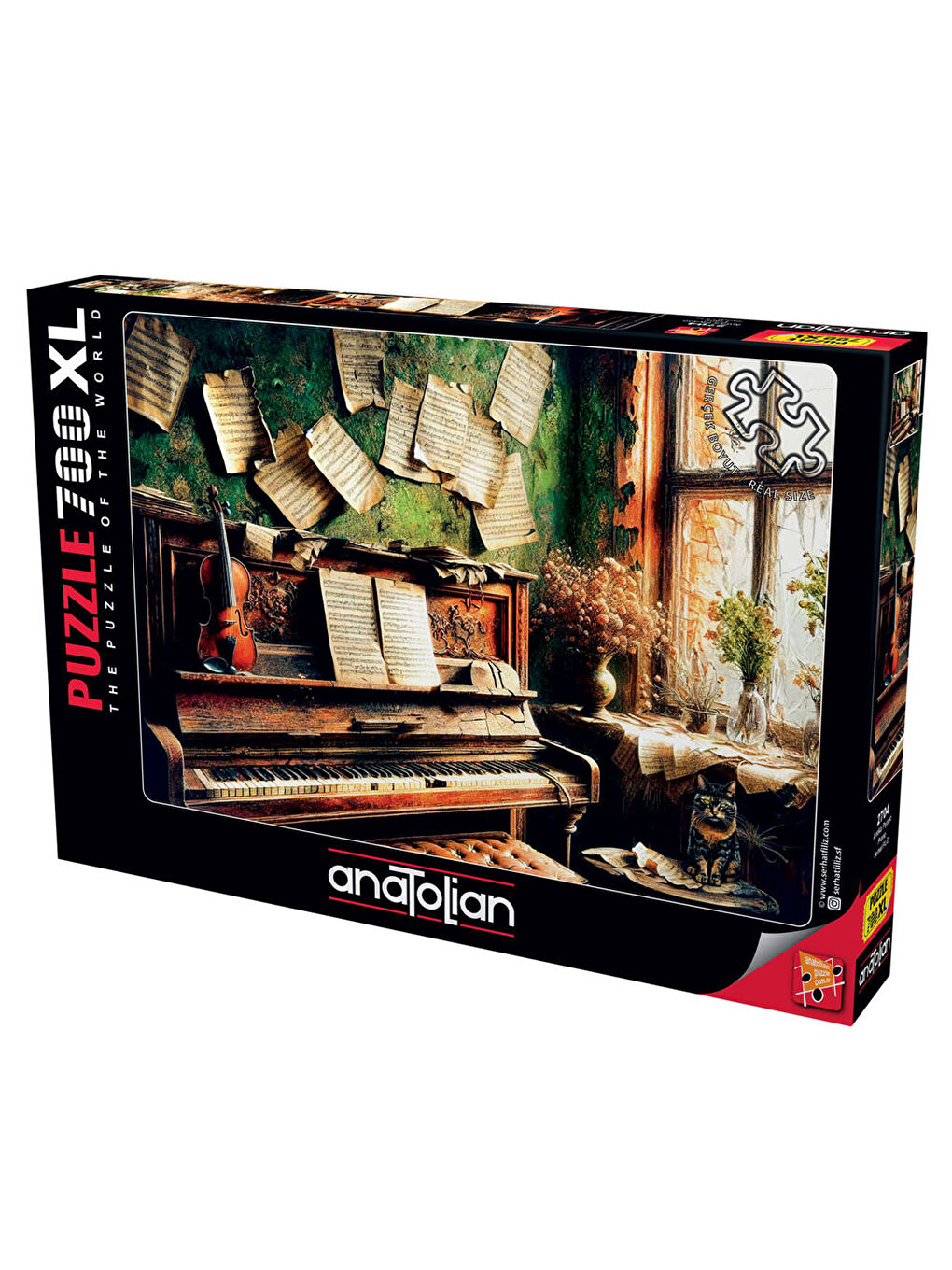Puzzle 700 XL Parça Antika Piyano 2704