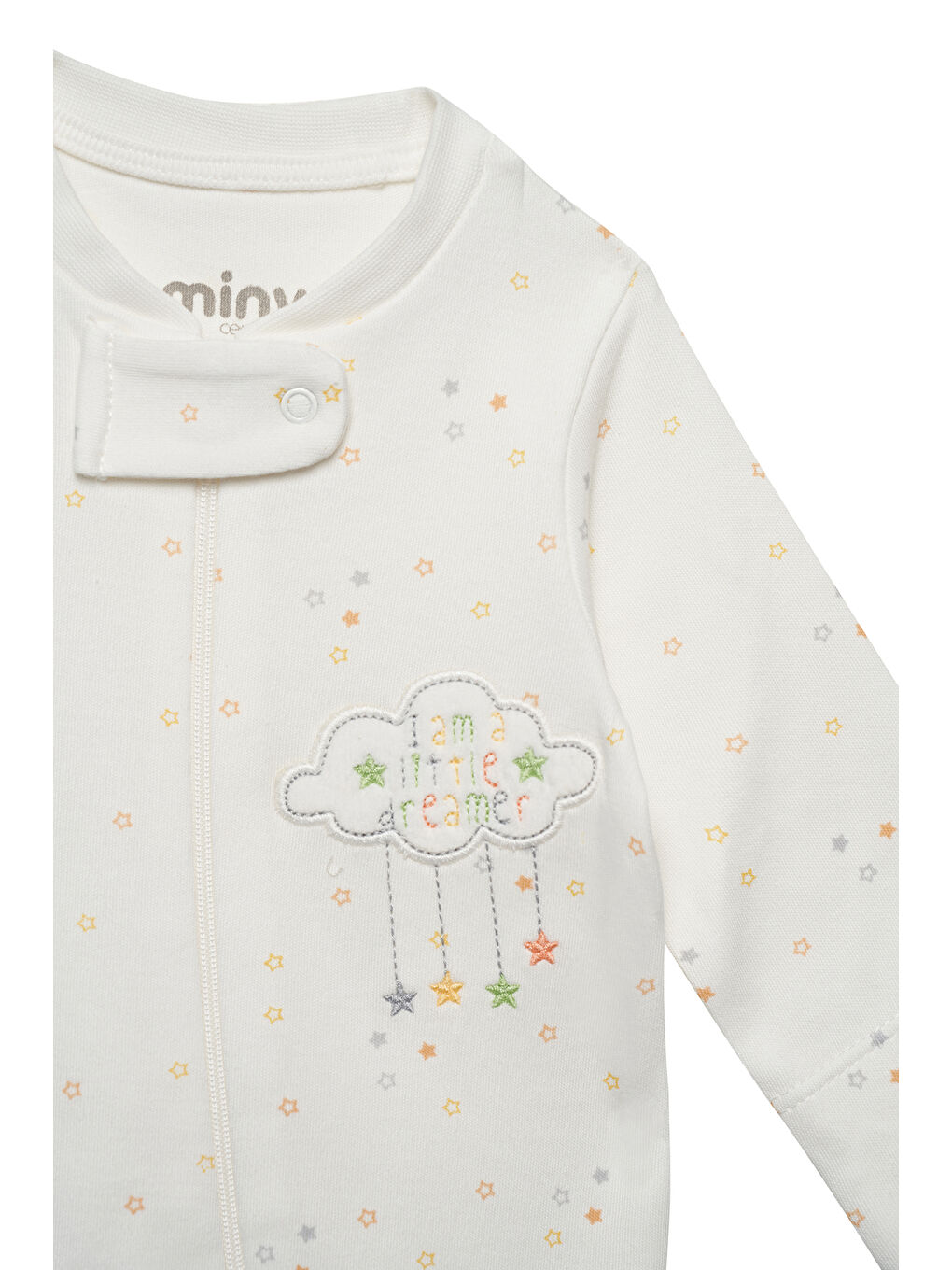 Beyaz Unisex Bebek Tulum-4