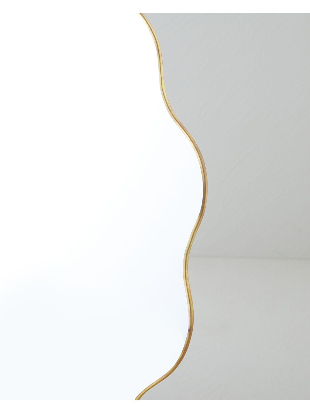 Sarı Bonnie Metal Ayna 40 cm Gold-1