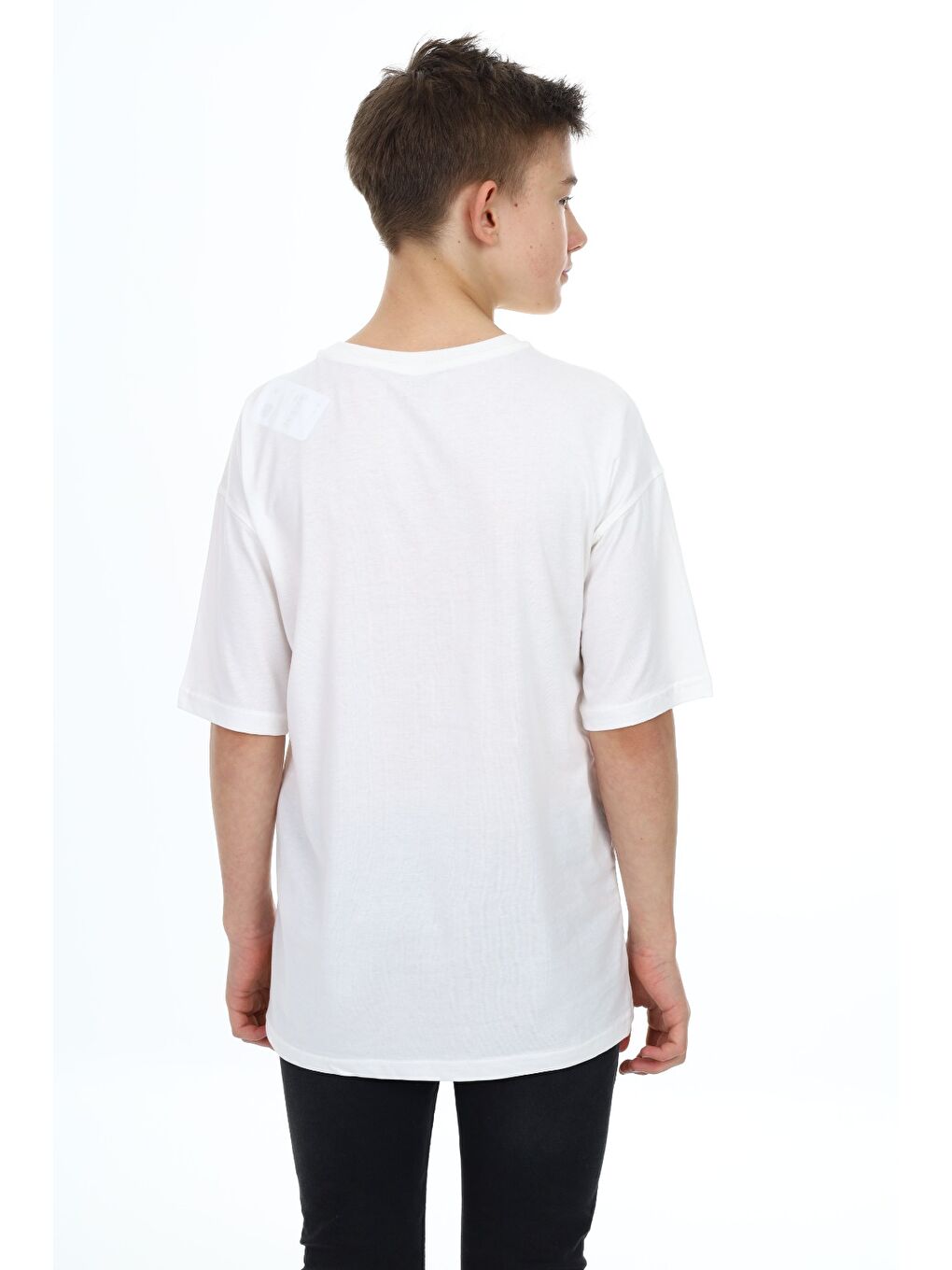 Ekru Erkek Çocuk Baskılı Tişört-2