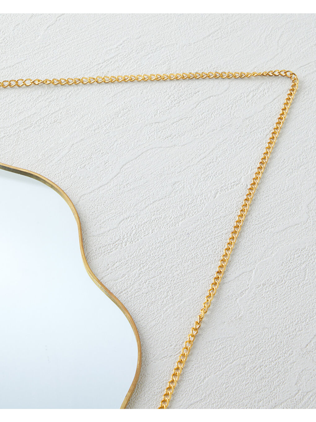 Sarı Bonnie Metal Ayna 40 cm Gold-2