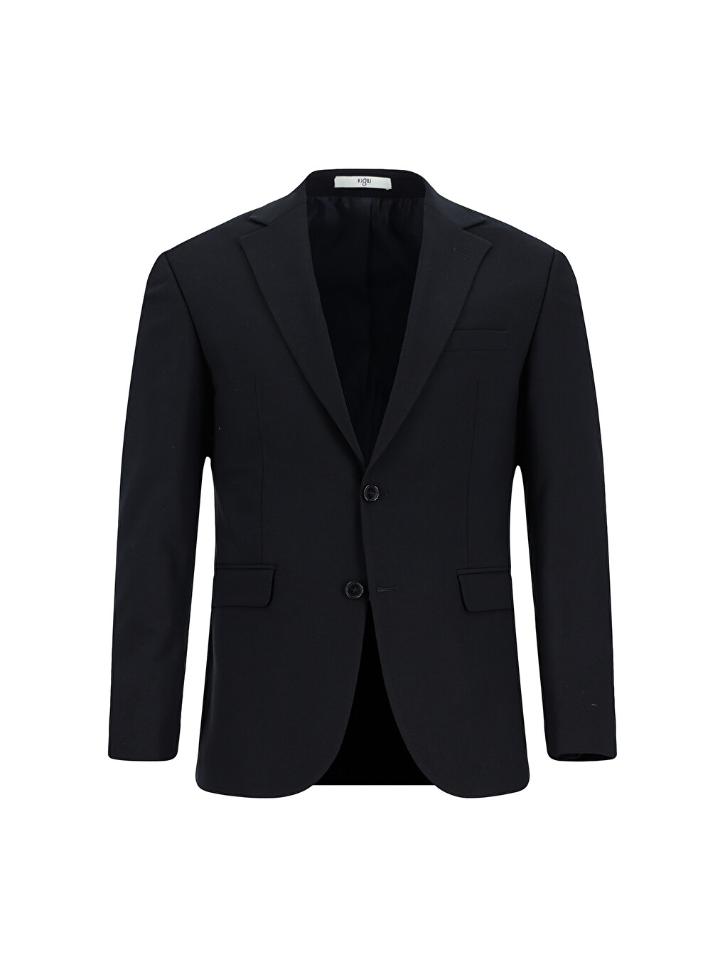 Lacivert 7 Drop Slim Fit Dar Kesim Mono Yaka Elastanlı Düz Takım Elbise-4