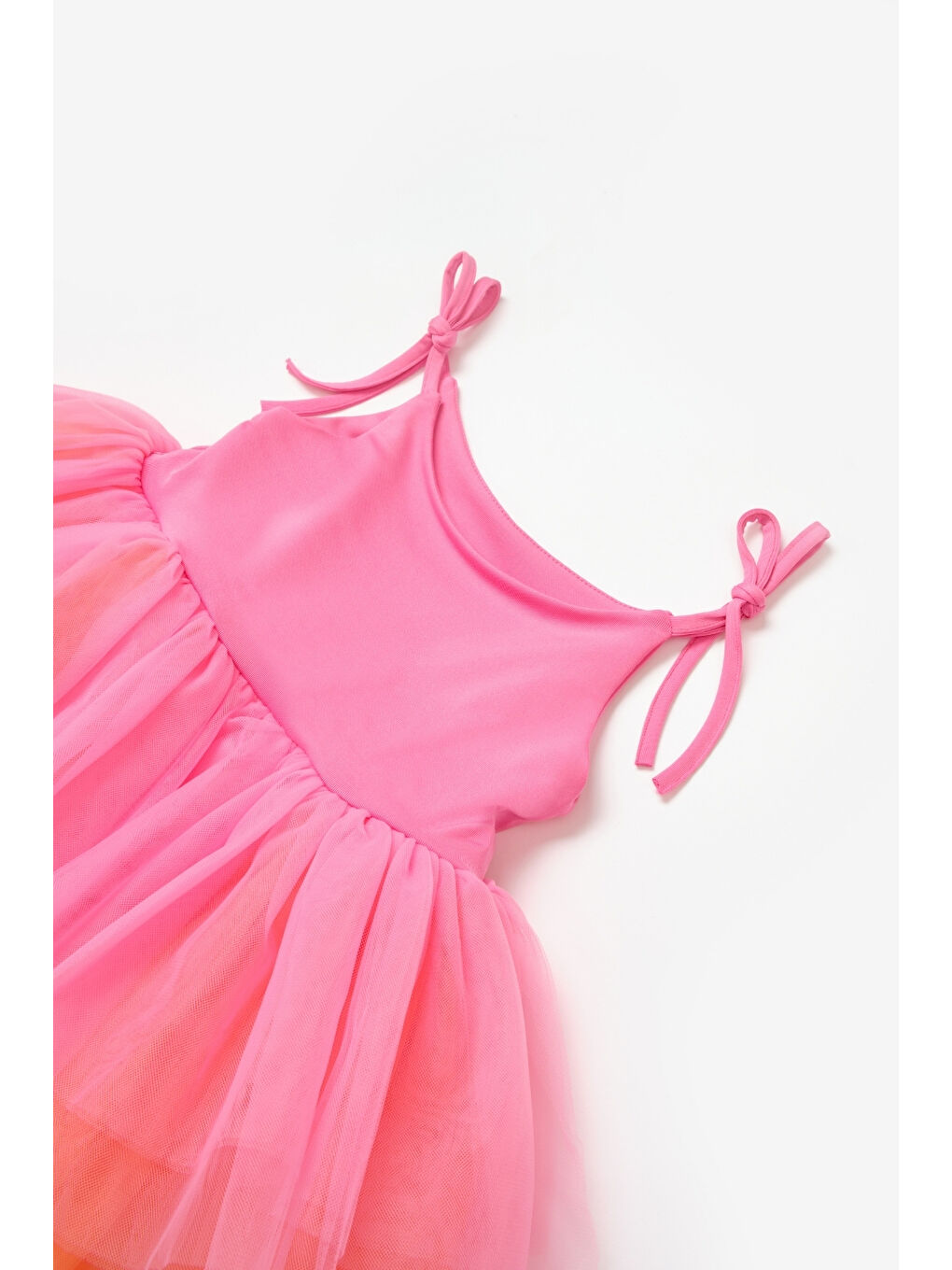 Pembe Tütü Etekli Askılı Kız Bebek Balerin Elbise - Jade-3