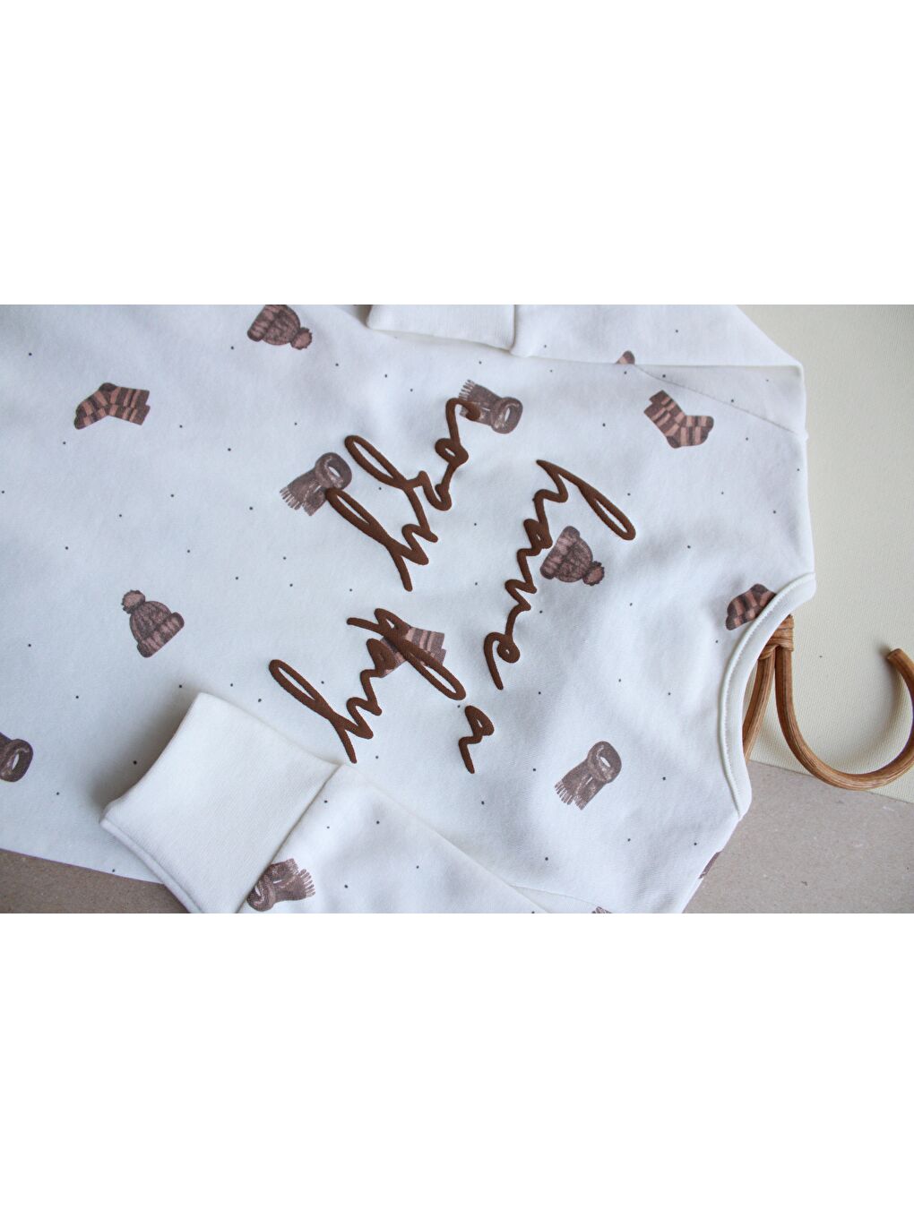 Ekru Sonbahar Serisi Kruvaze Tulum-4