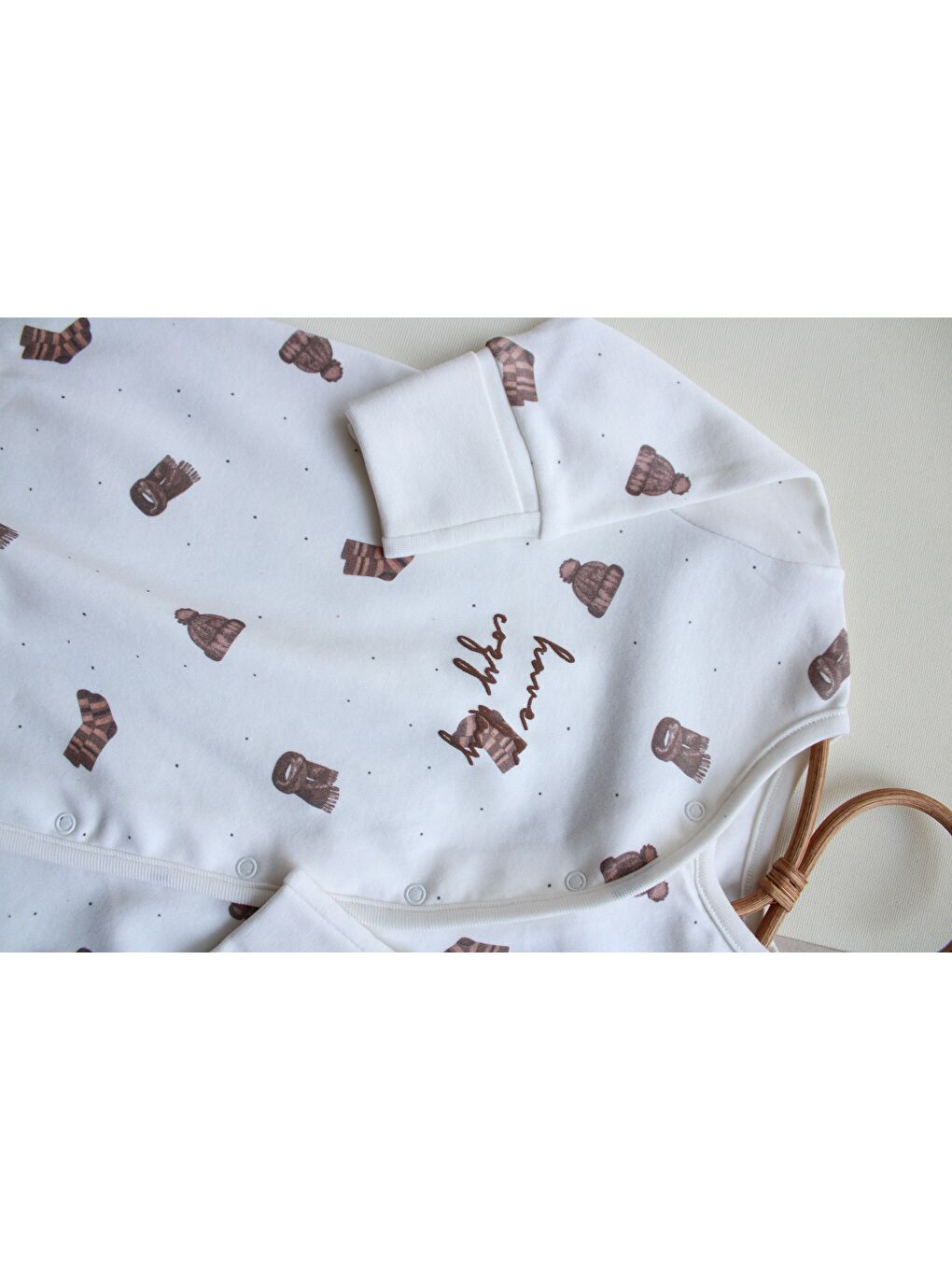 Ekru Sonbahar Serisi Kruvaze Tulum-5