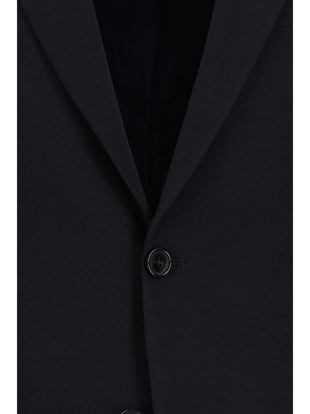 Lacivert 7 Drop Slim Fit Dar Kesim Mono Yaka Elastanlı Düz Takım Elbise-6