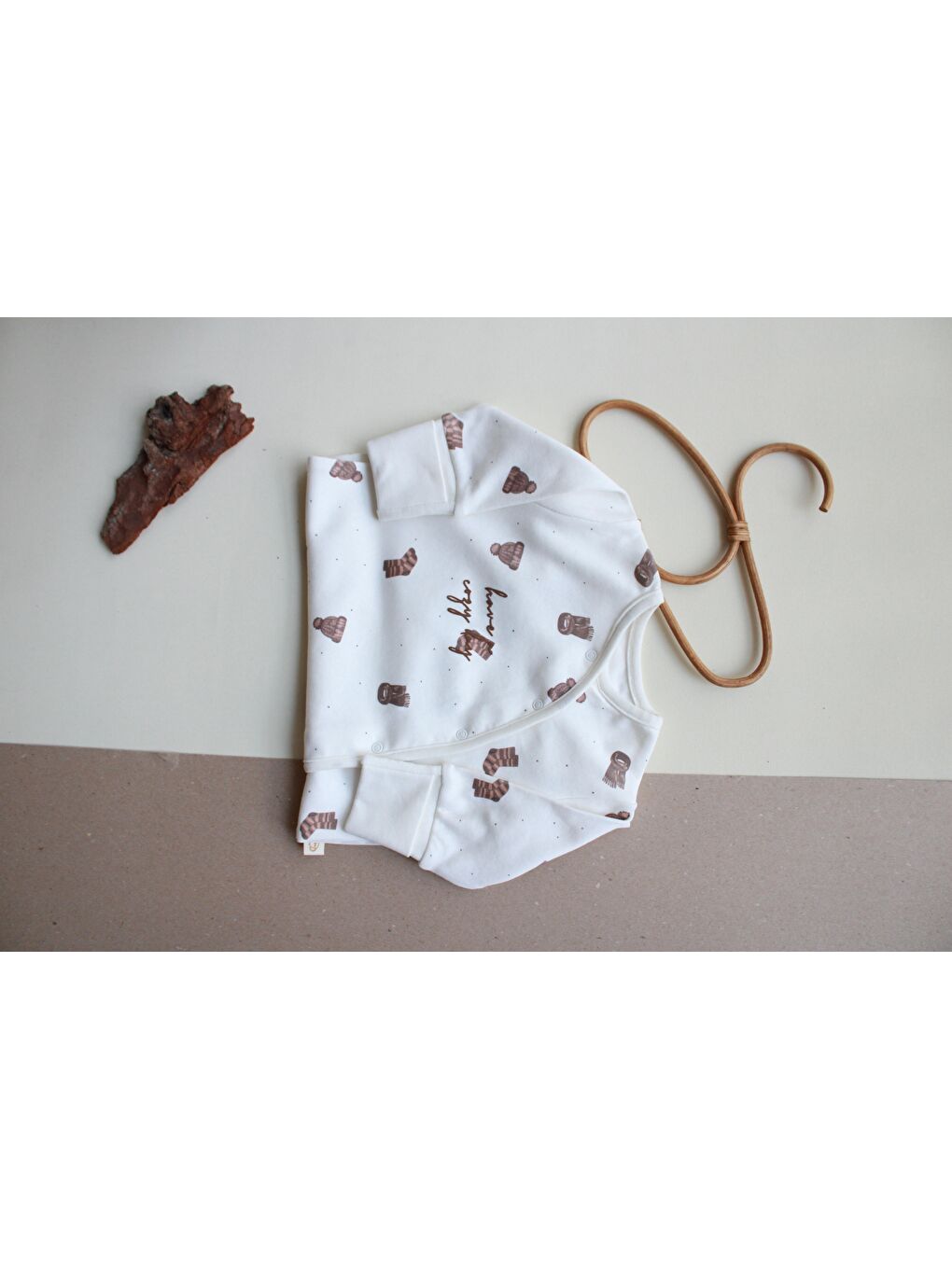 Ekru Sonbahar Serisi Kruvaze Tulum-7