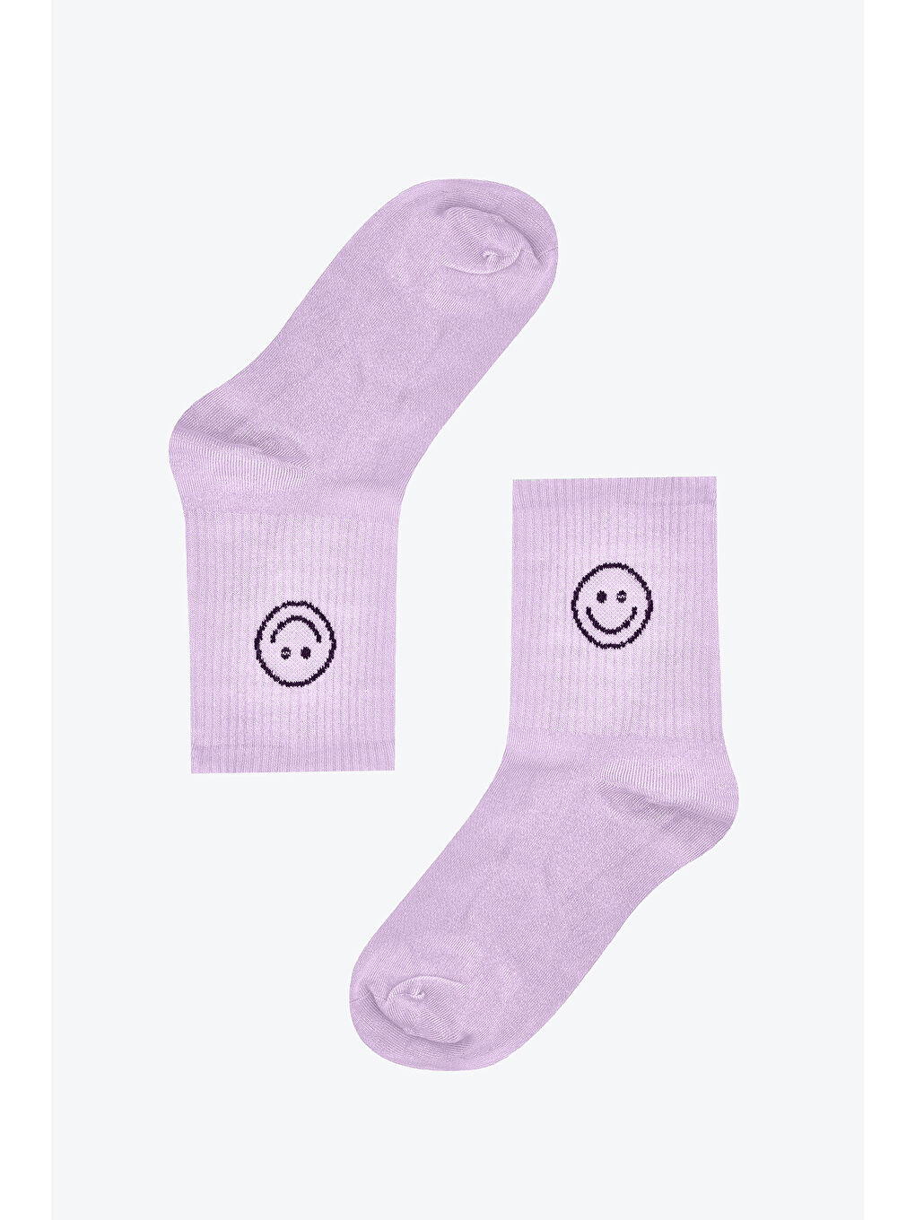 Lila Smile Bamboo Soket Çorap