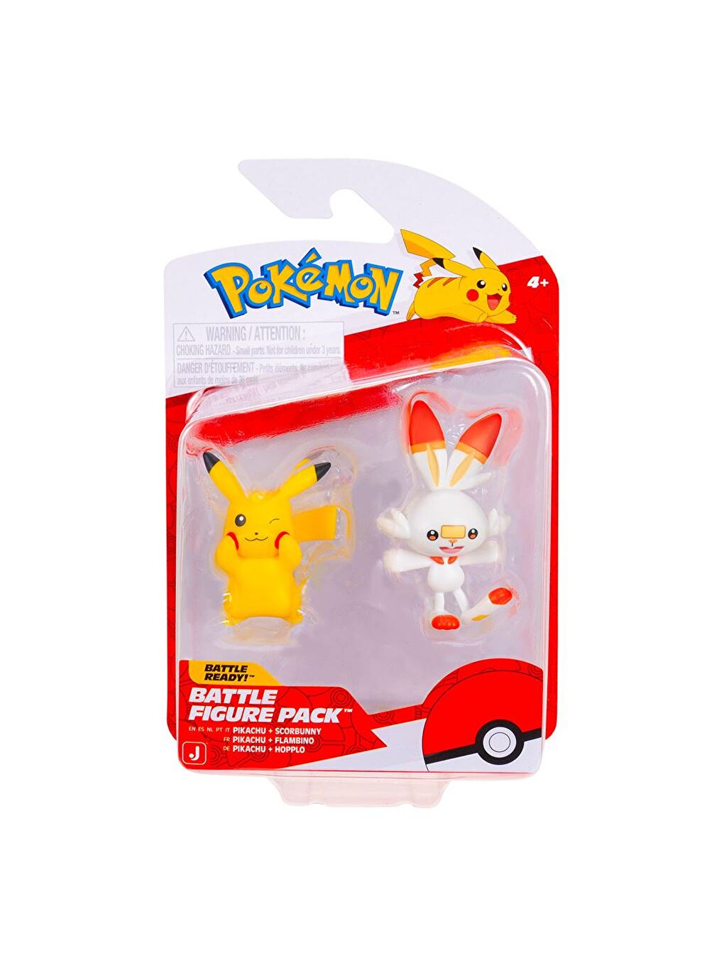 Battle 2'li Figür Seti PKW4076 - Pikachu ve Scorbunny-1