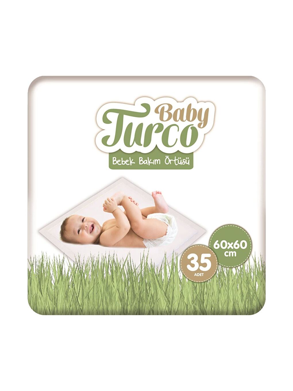 Baby Turco Bebek Bakım Örtüsü 60x60 cm 7x5 35 Adet