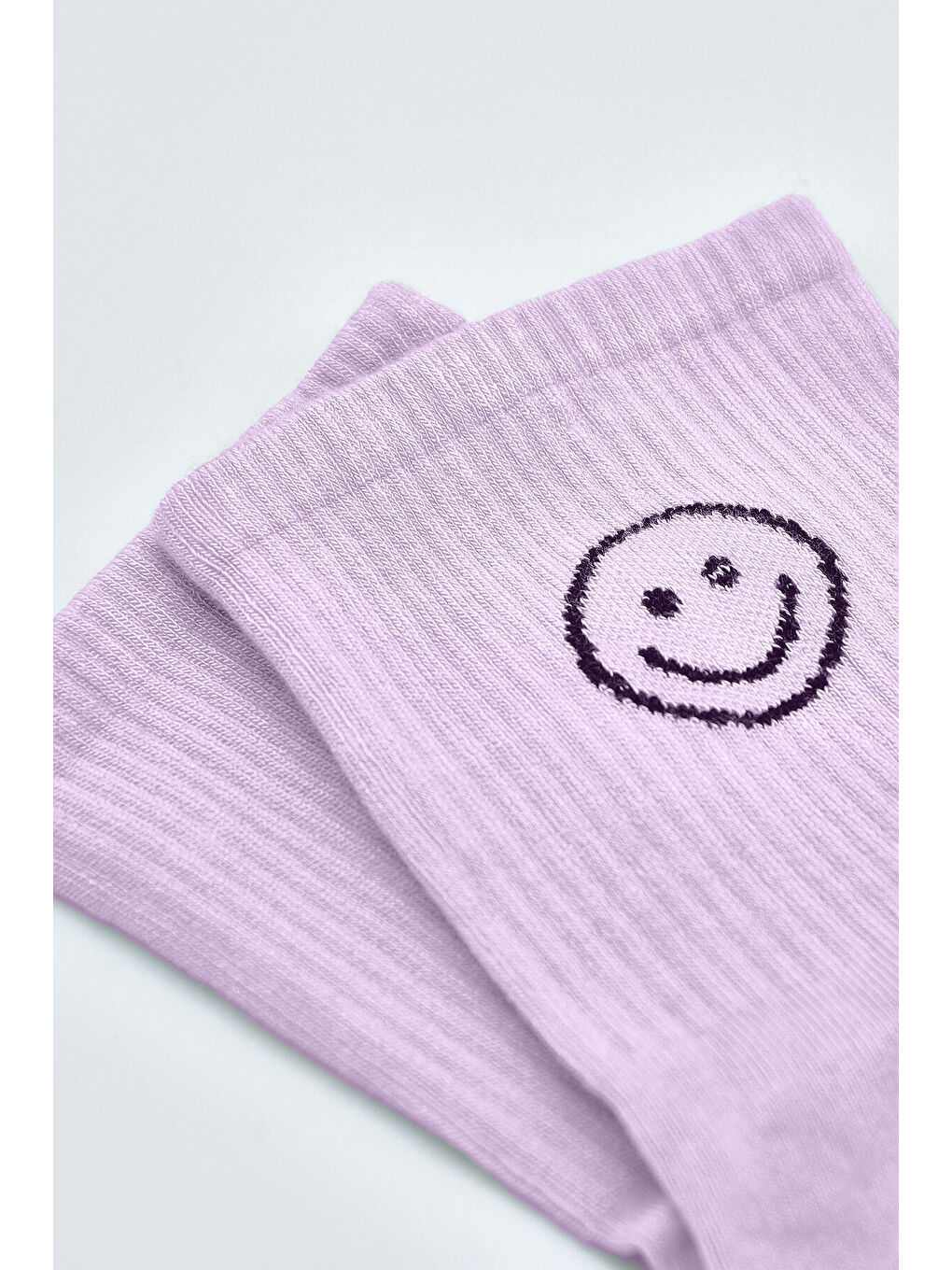 Lila Smile Bamboo Soket Çorap-1