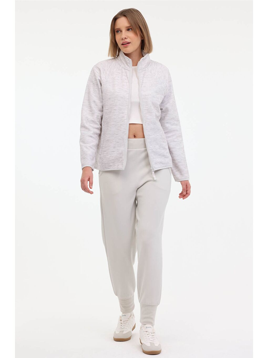 Gri WL JOYCE 7BT117 4PR GRI Kadın Polar-2