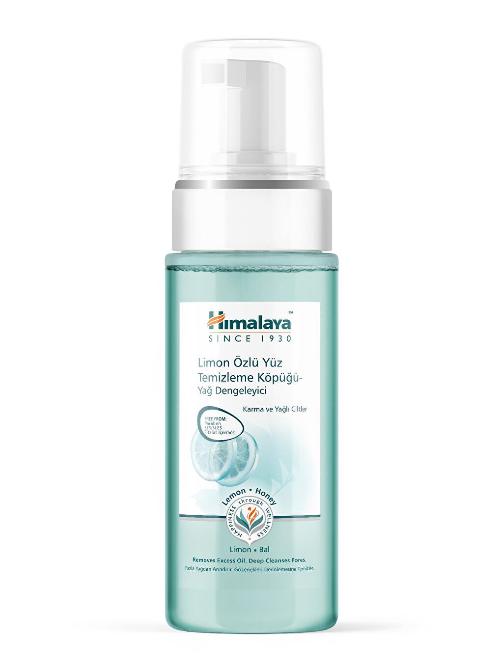 Yağ Dengeleyici Yüz Temizleme Köpüğü, Bal, Limon Özü, Parabensiz, Karma Ve Yağlı Ciltler, 150 ml