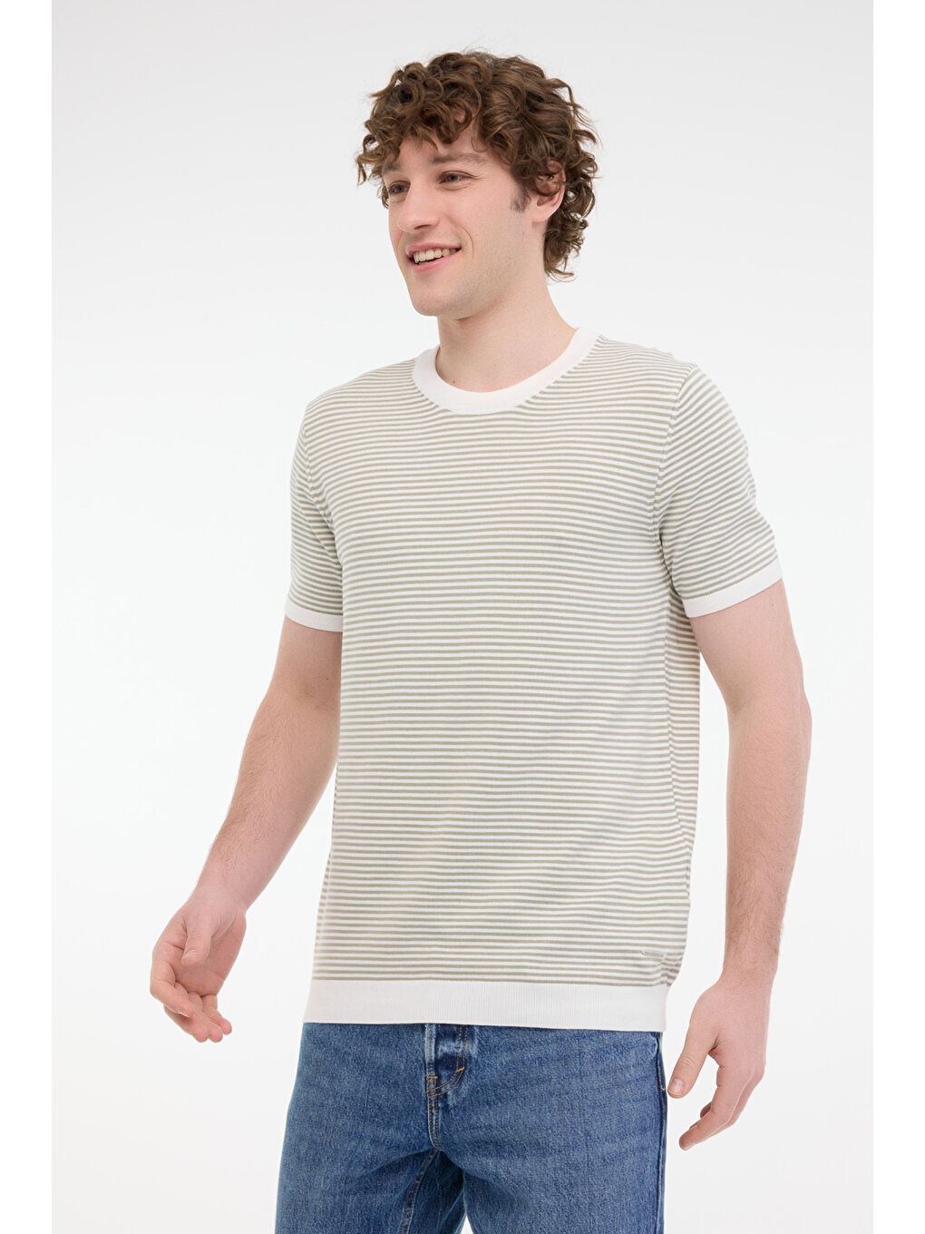 Yeşil ML JOE 11ITL903 5FX Mint Erkek Kısa Kol T-Shirt