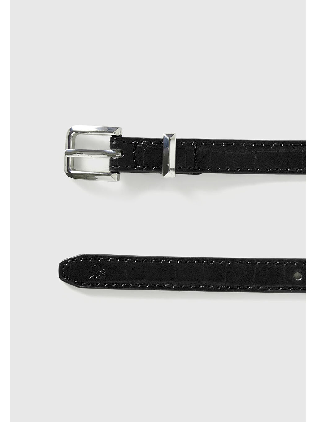 Kadın Siyah Metal Tokalı Kemer-1