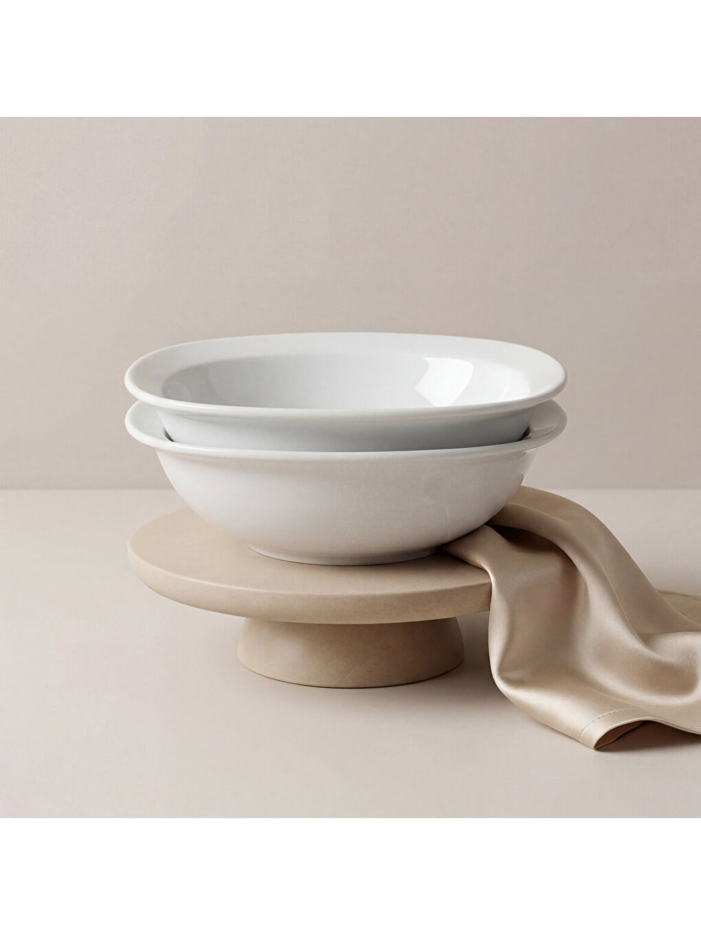 Ekru Gala 2 Parça 18 cm Salata Kasesi-3