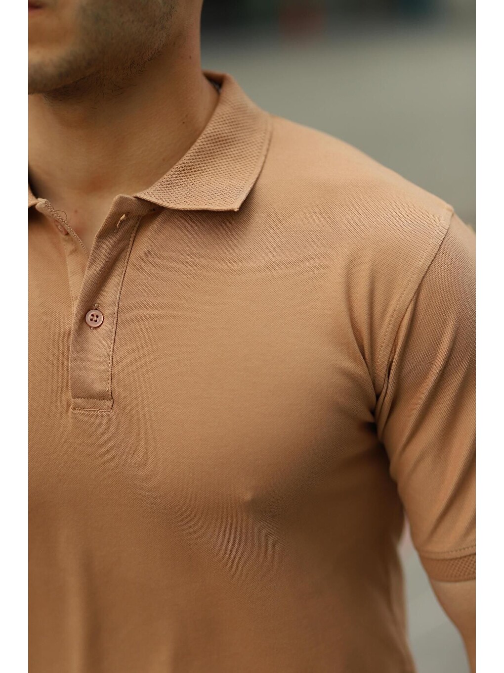 Karışık 3 Adet Erkek Trend Kısa Kollu Basic Polo Yaka Tişört-6