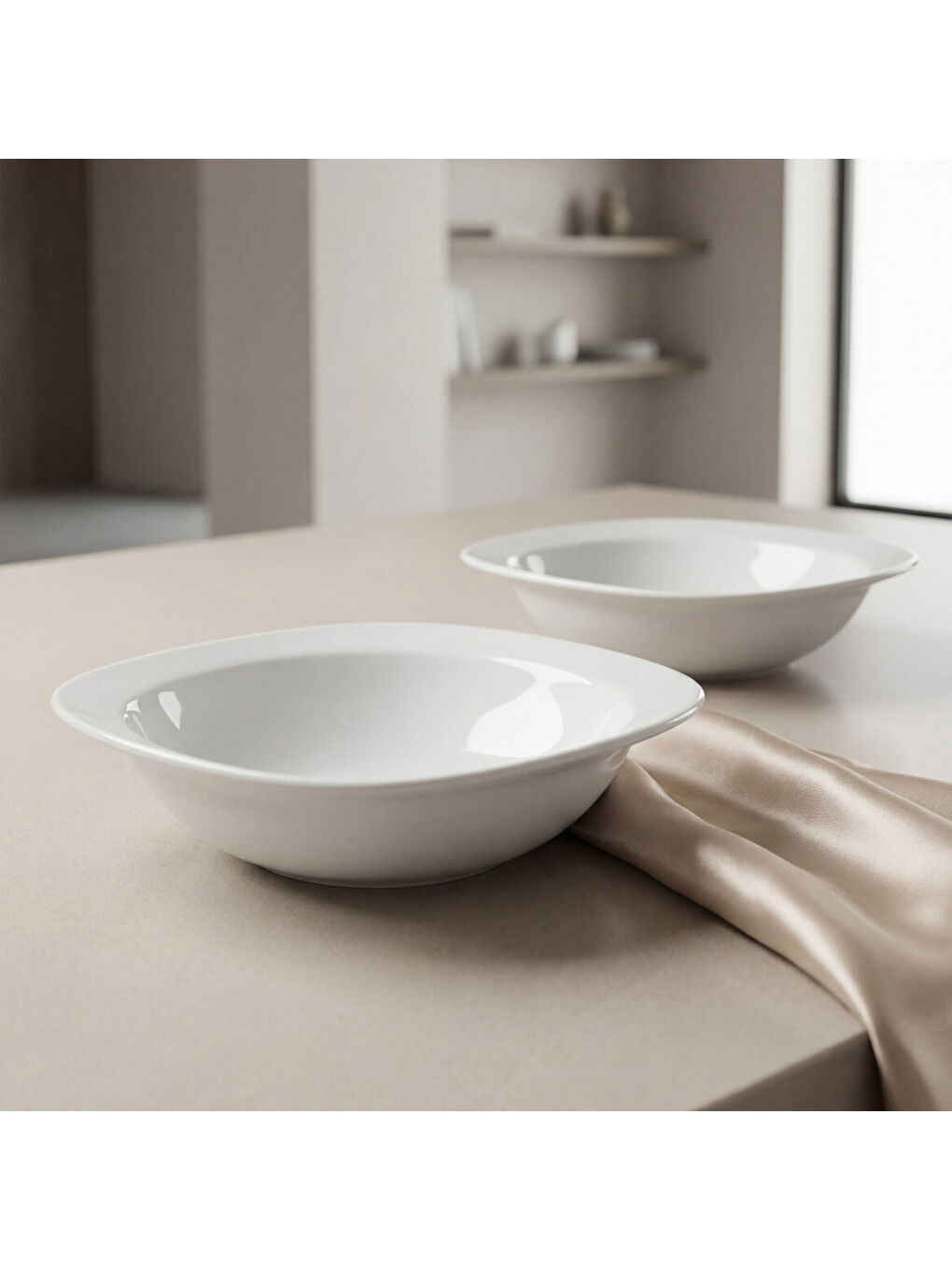 Ekru Gala 2 Parça 18 cm Salata Kasesi-4