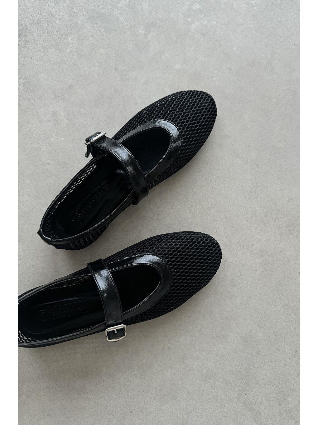 Carol Kadın File Detay Dantel Babet Siyah-2