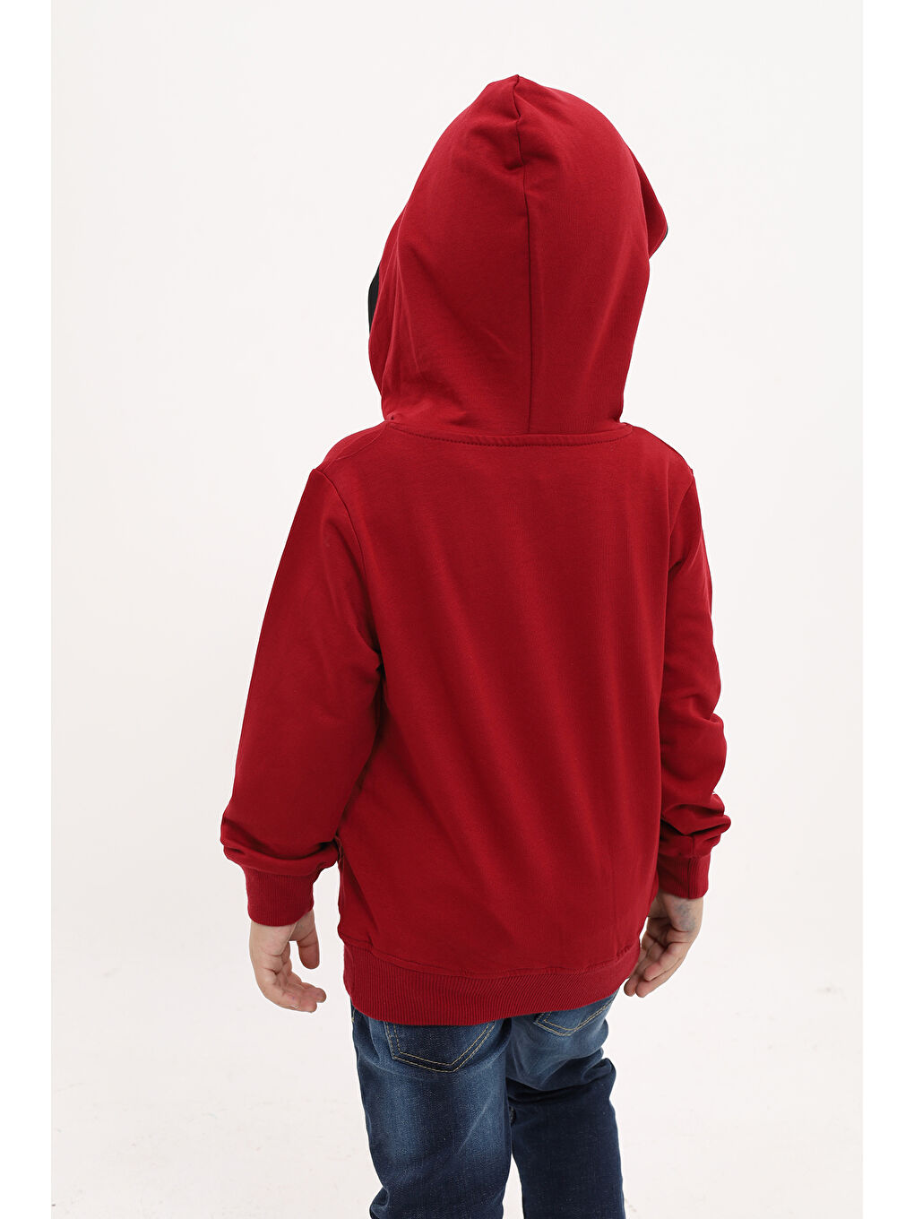 Bordo Erkek Çocuk Baskılı Sweatshirt-2