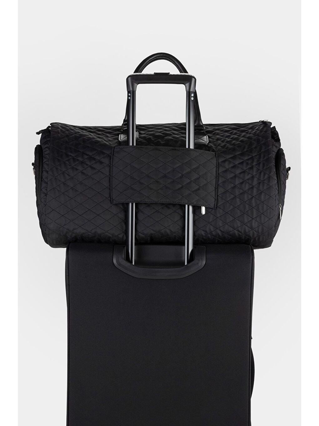 Unisex Siyah Özel Takım Elbise ve Ayakkabı Bölmeli Spor Seyahat Çantası El Valizi-4