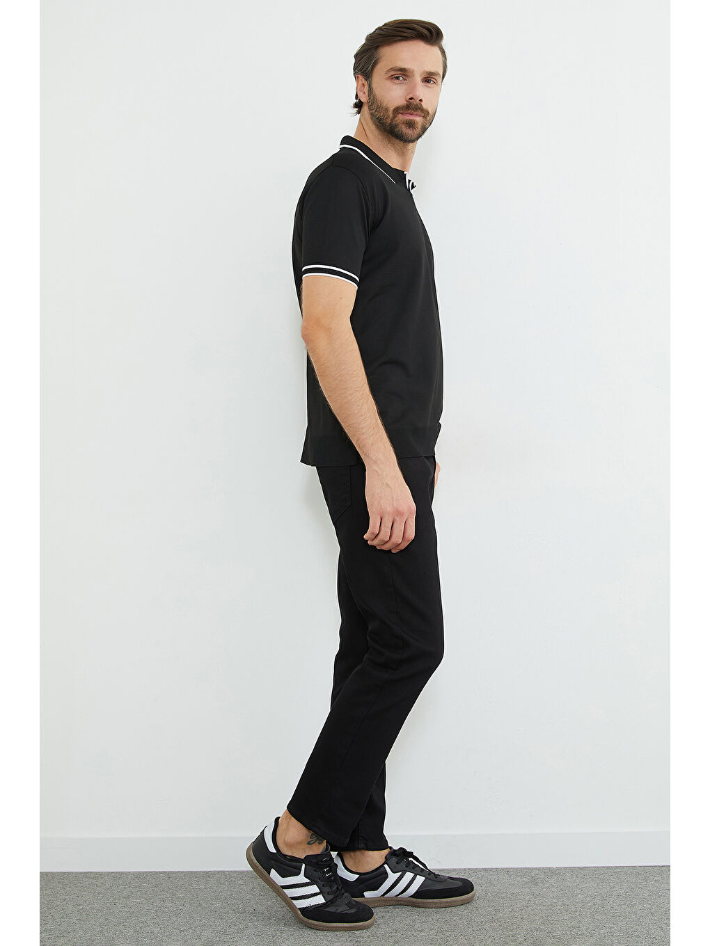 Siyah Fermuarlı Skinny Jean-2