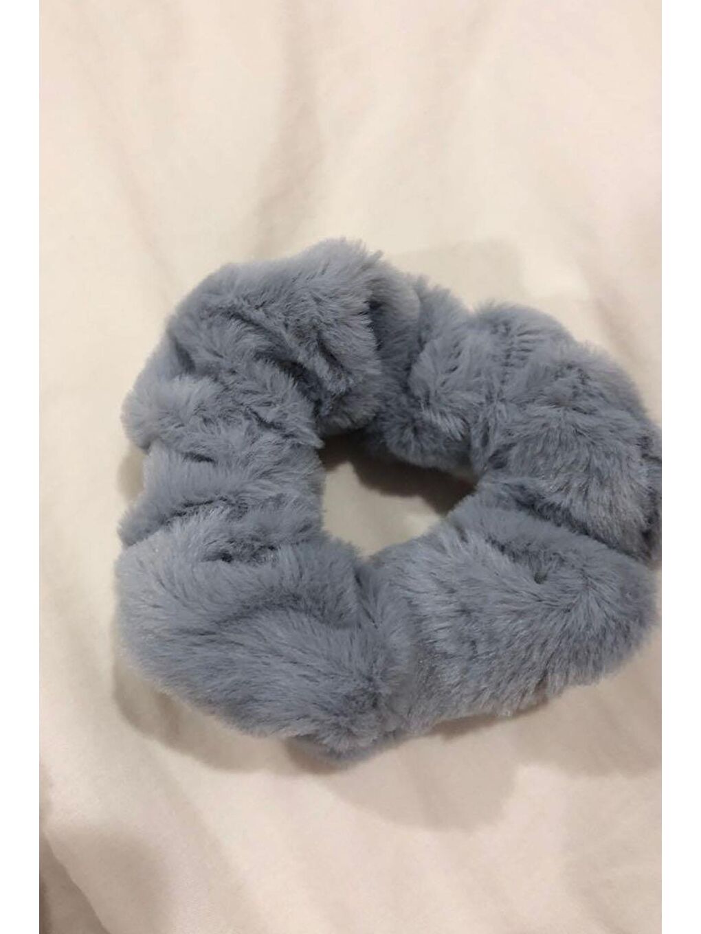 Gri Soft Pelüş Simit Toka 2'li set-2