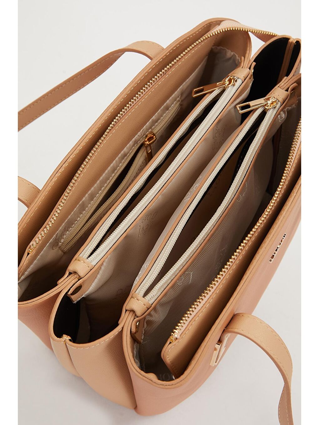 Bej Nude Kadın Omuz Çantası 930206-3