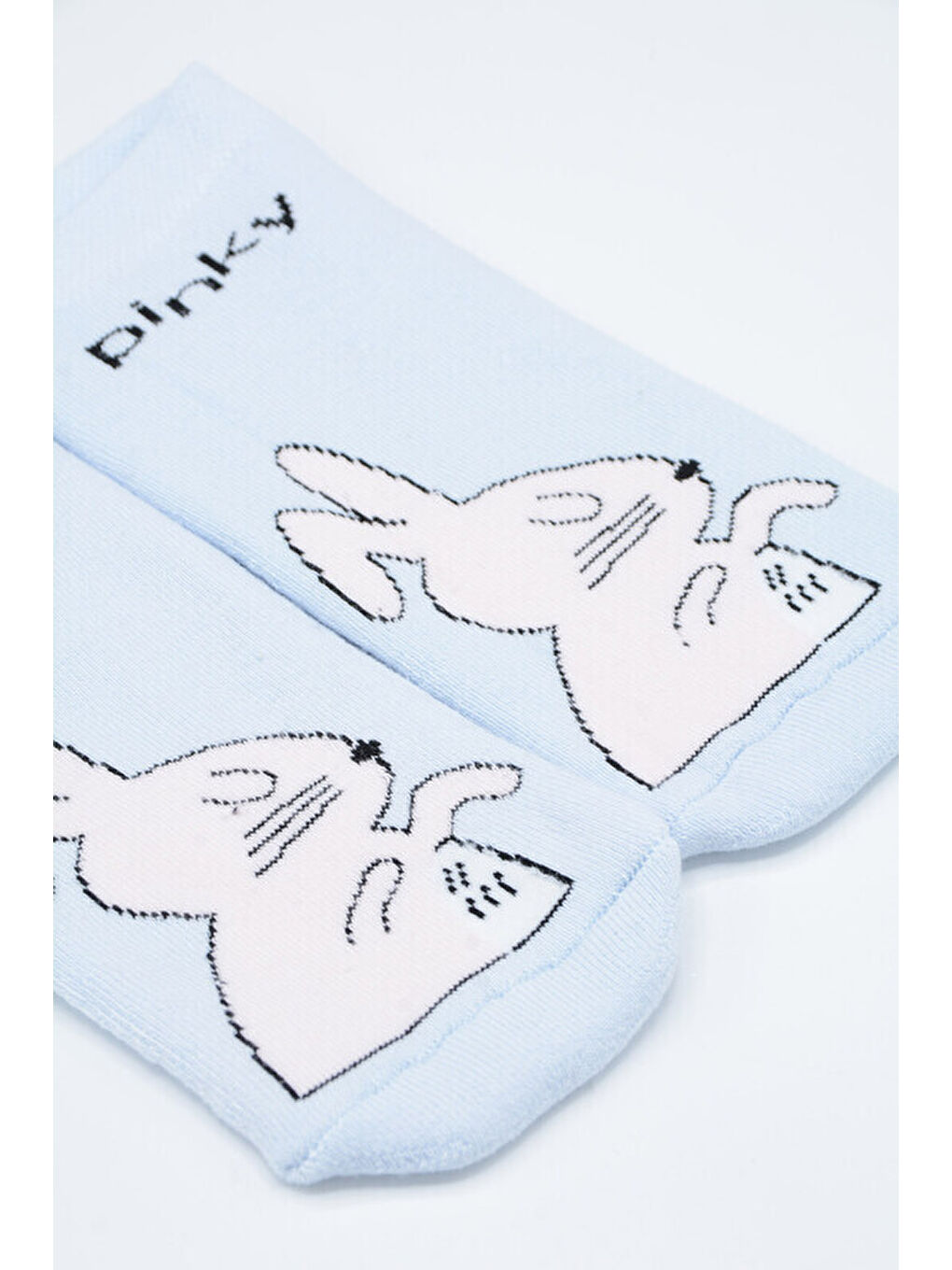 Mavi Pinky Panter Patik Çorap-1