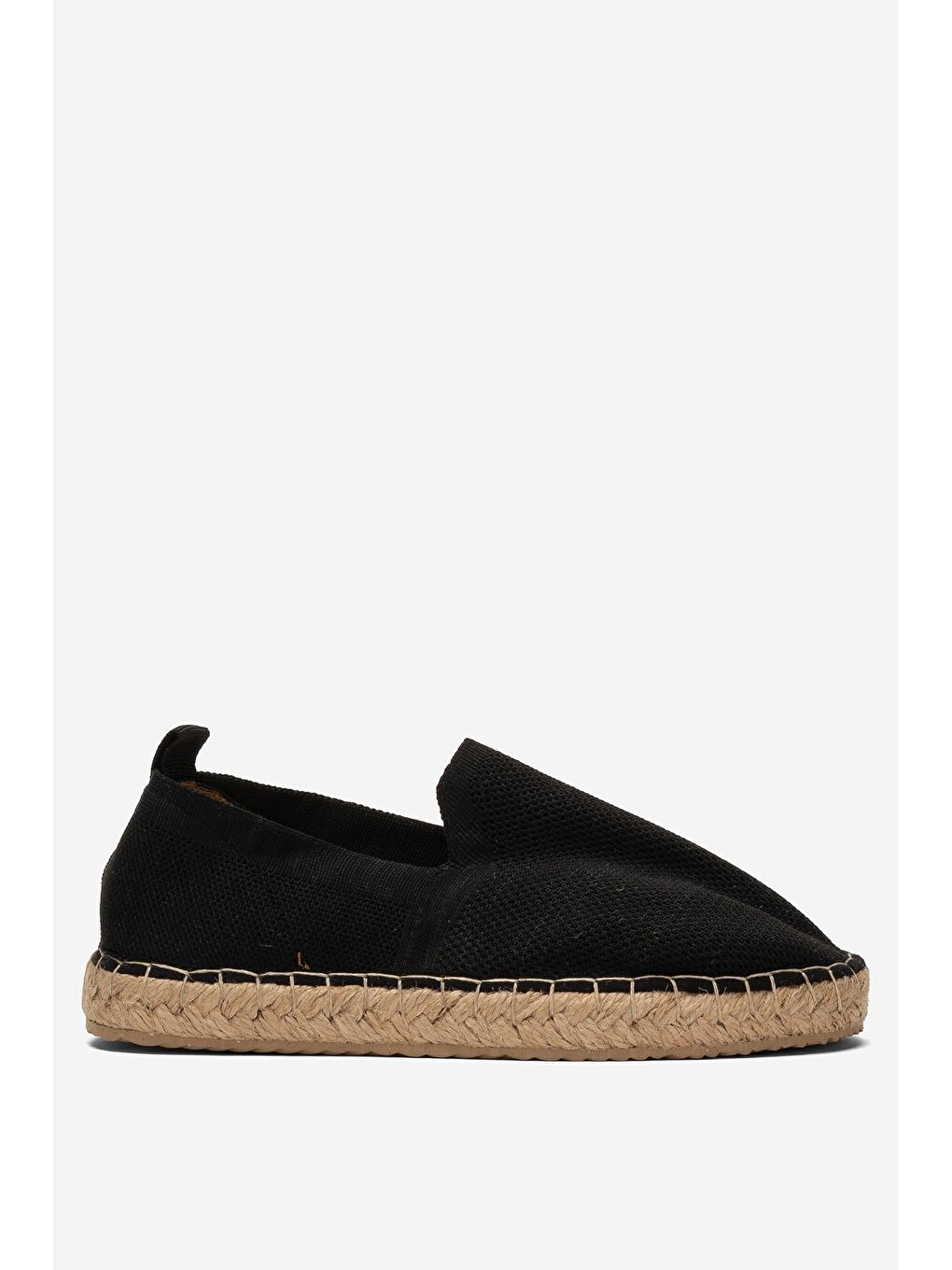 Siyah Unisex El Yapımı Triko Espadril Sİyah