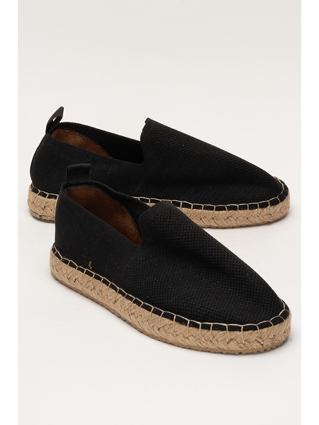 Siyah Unisex El Yapımı Triko Espadril Sİyah-1