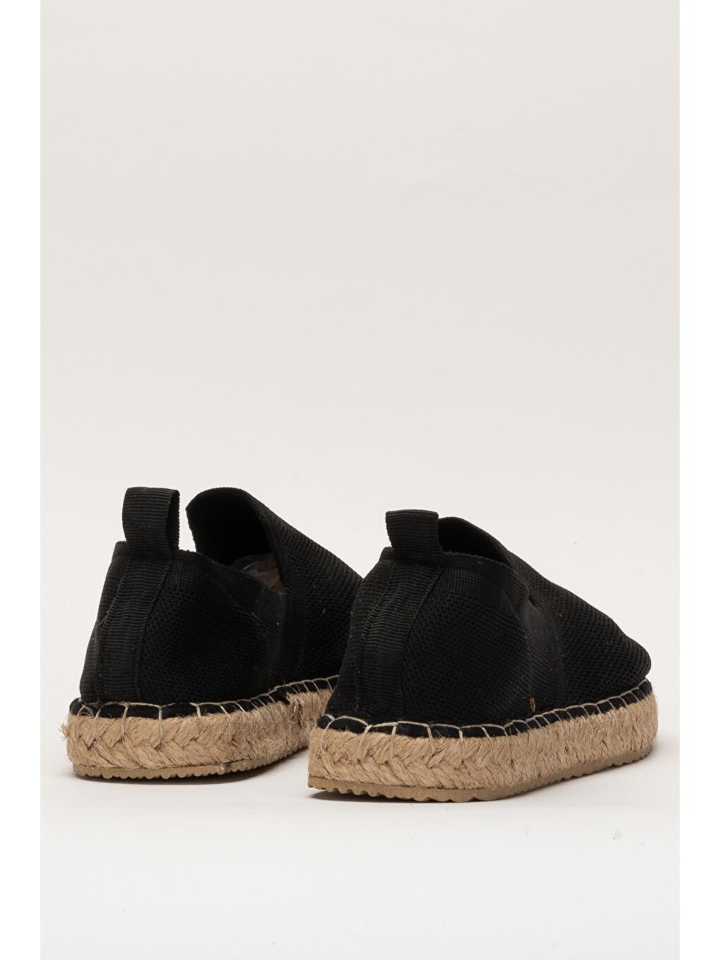 Siyah Unisex El Yapımı Triko Espadril Sİyah-3