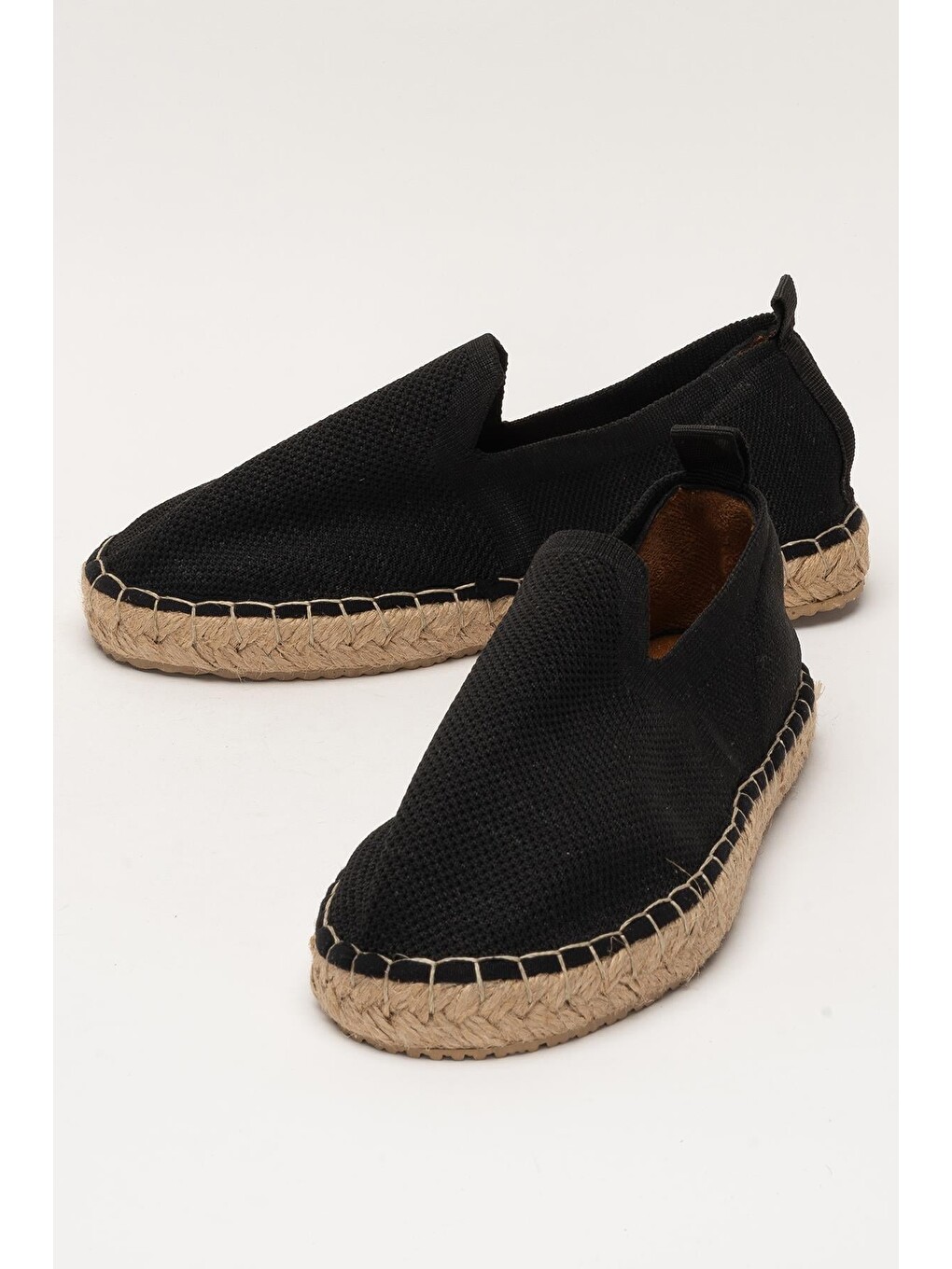 Siyah Unisex El Yapımı Triko Espadril Sİyah-4