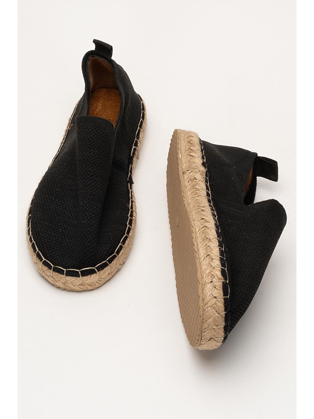 Siyah Unisex El Yapımı Triko Espadril Sİyah-6