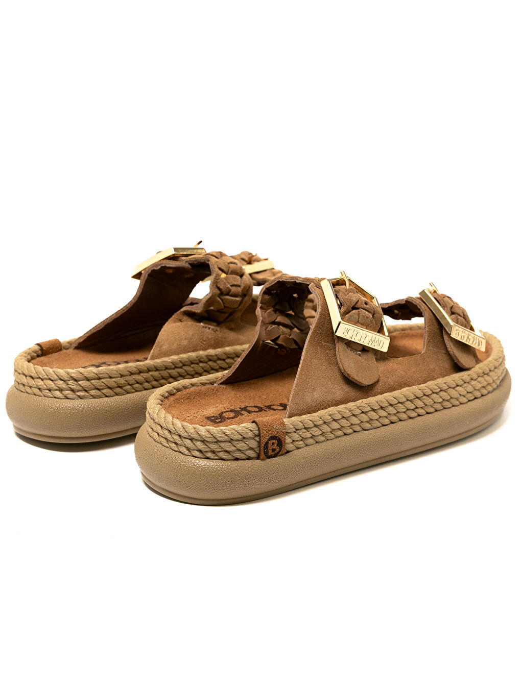 Kahverengi SYDOR12-00037 Sydney Örgü Kadın Terlik Latte-4