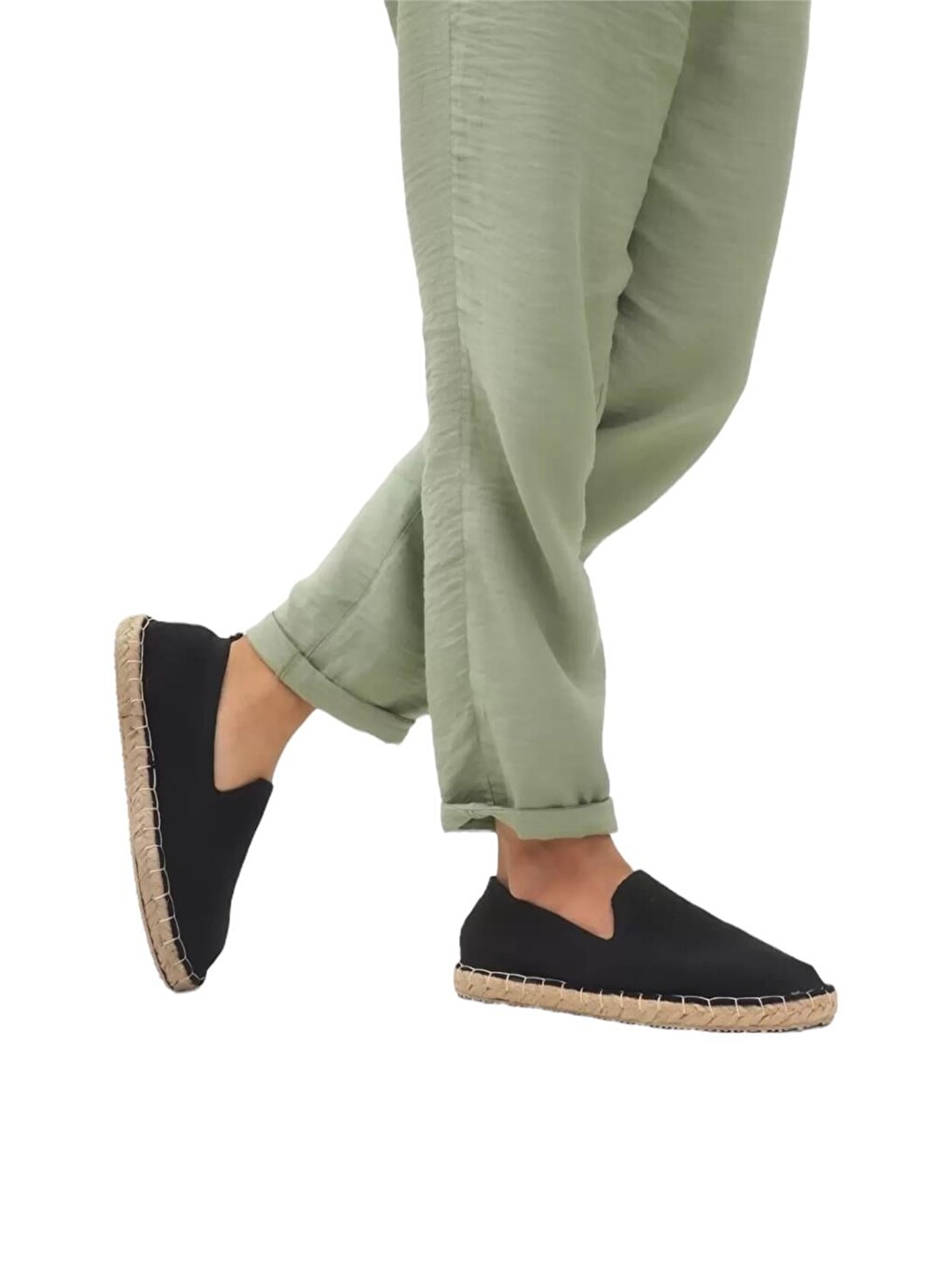 Siyah Unisex El Yapımı Triko Espadril Sİyah-7