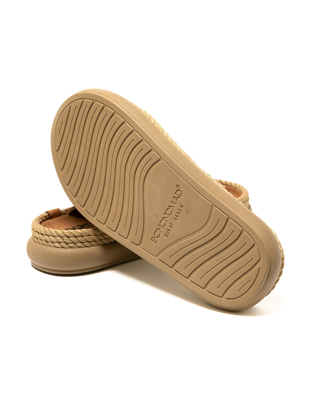 Kahverengi SYDOR12-00037 Sydney Örgü Kadın Terlik Latte-5