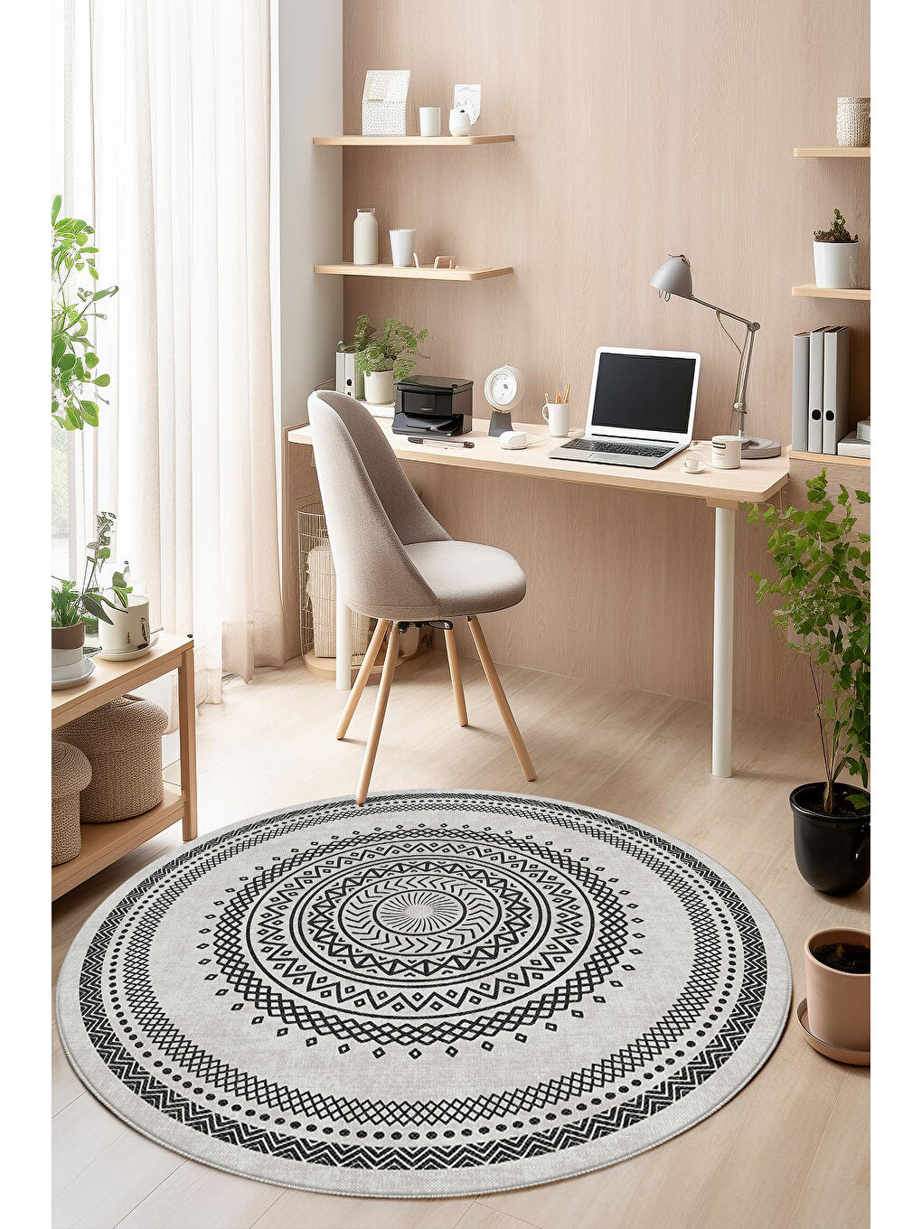 Gri Dekoratif Soft Modern Kaymaz Yıkanabilir Salon Halısı Mutfak Halısı Koridor Halısı Yolluk-3