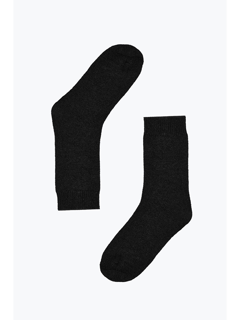 Siyah Kalın Bot Çorabı