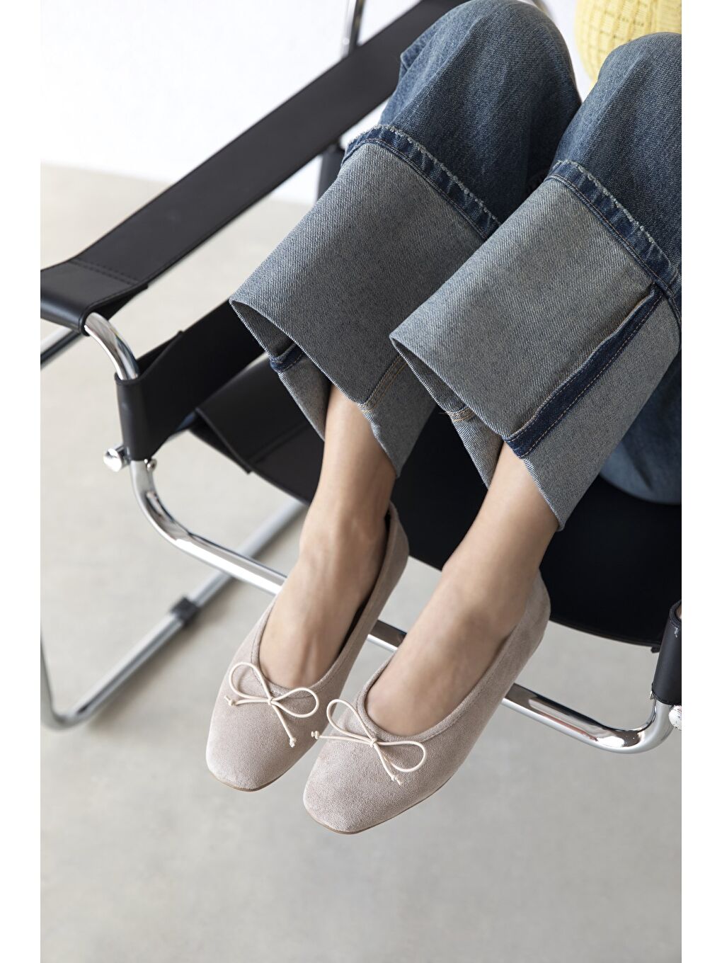 Galo Kadın Fiyonk Detay Süet Babet Bej