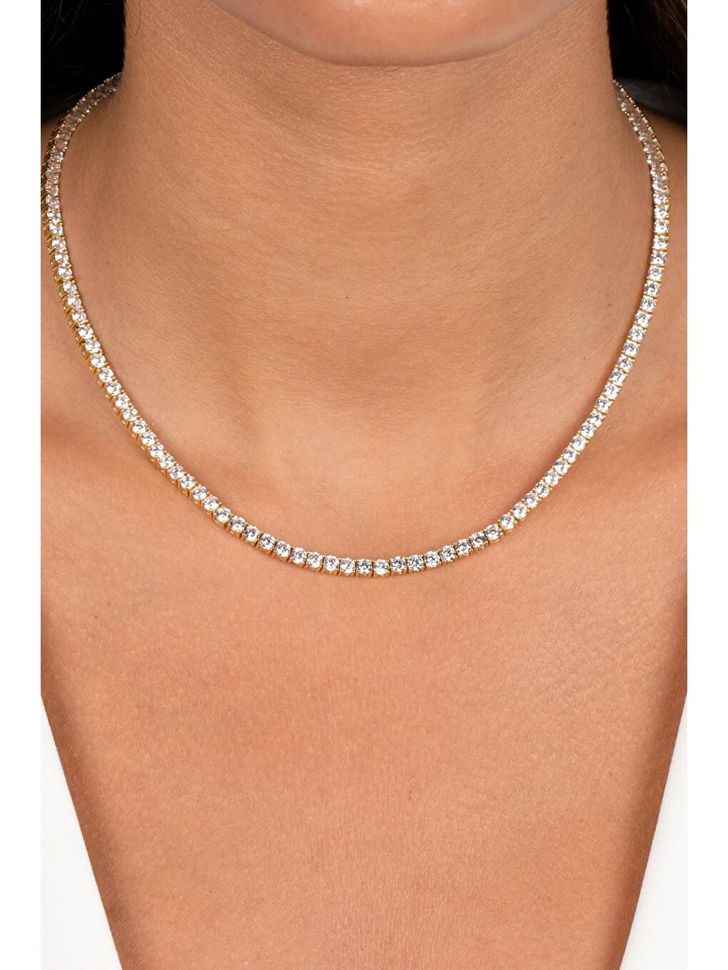 Sarı Dönmeyen Gold Kaplamalı VIP Suyolu Kolye