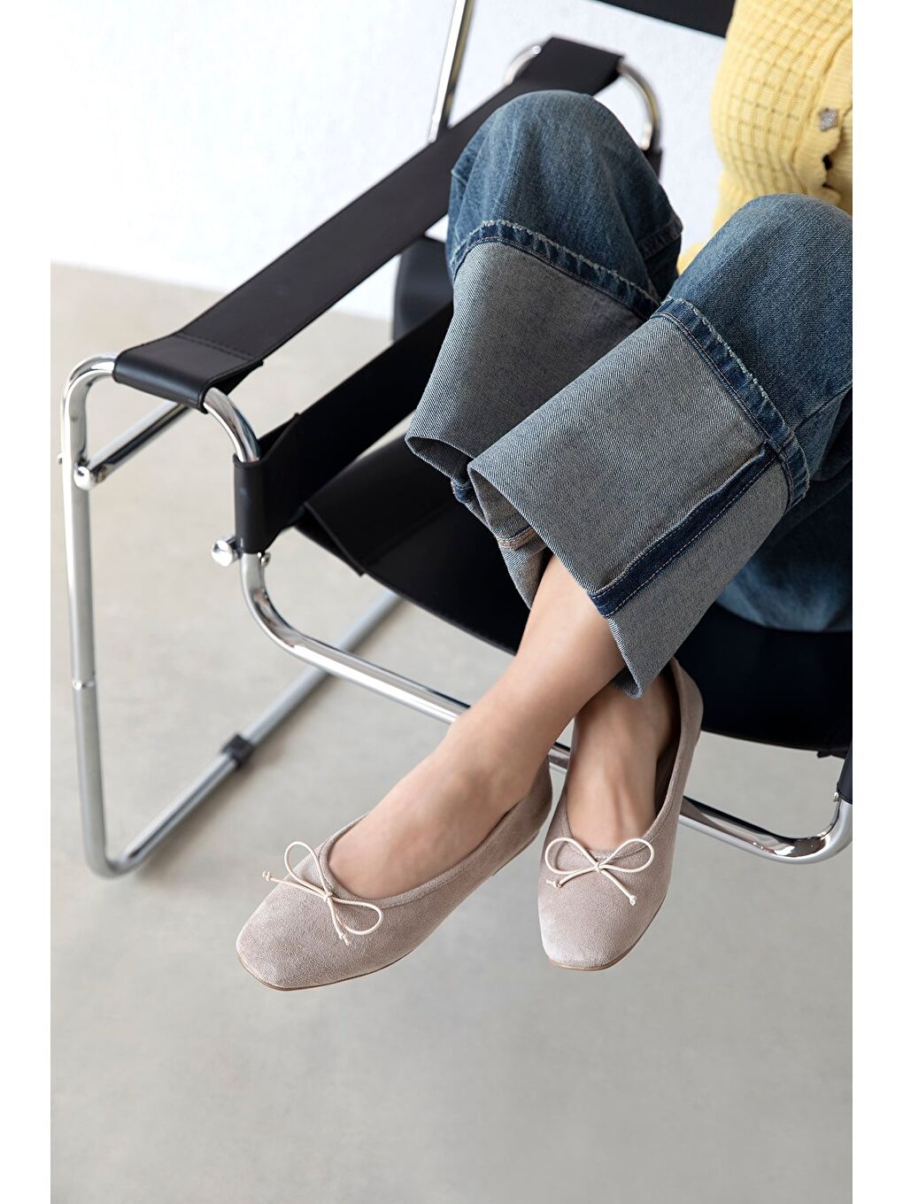 Galo Kadın Fiyonk Detay Süet Babet Bej-1