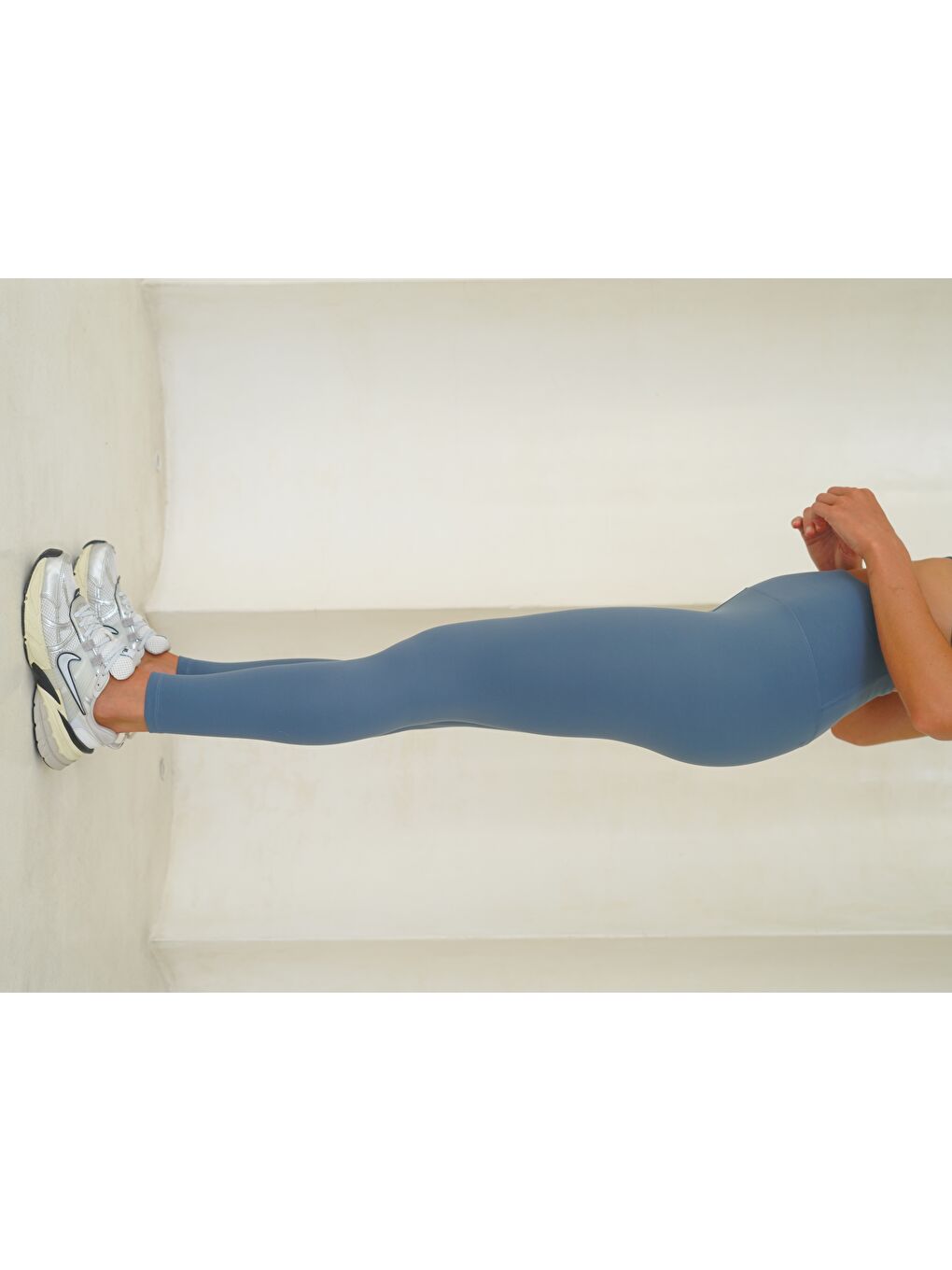 Fold Bilek Hizasında İndigo Tayt-3